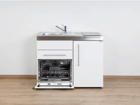Stengel Miniküche Premiumline MPGS 110 Singleküche mit Kühlschrank und Spülmaschine