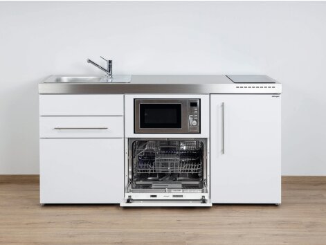 Stengel Miniküche Premiumline MPGSM 170 mit Kühlschrank, Geschirrspüler und Mikrowelle