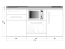 Stengel Minik&uuml;che Designline MDGSM 170 mit K&uuml;hlschrank, Geschirrsp&uuml;ler und Mikrowelle