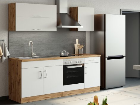 SANGRO 210 - Küchenzeile ohne Elektrogeräte 210cm