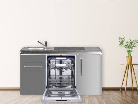 Stengel Miniküche Designline MDGG 160 mit Kühlschrank und Geschirrspüler groß