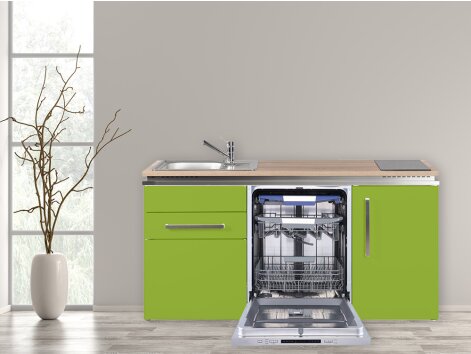 Stengel Miniküche Designline MDGG 170 mit Kühlschrank und Geschirrspüler groß