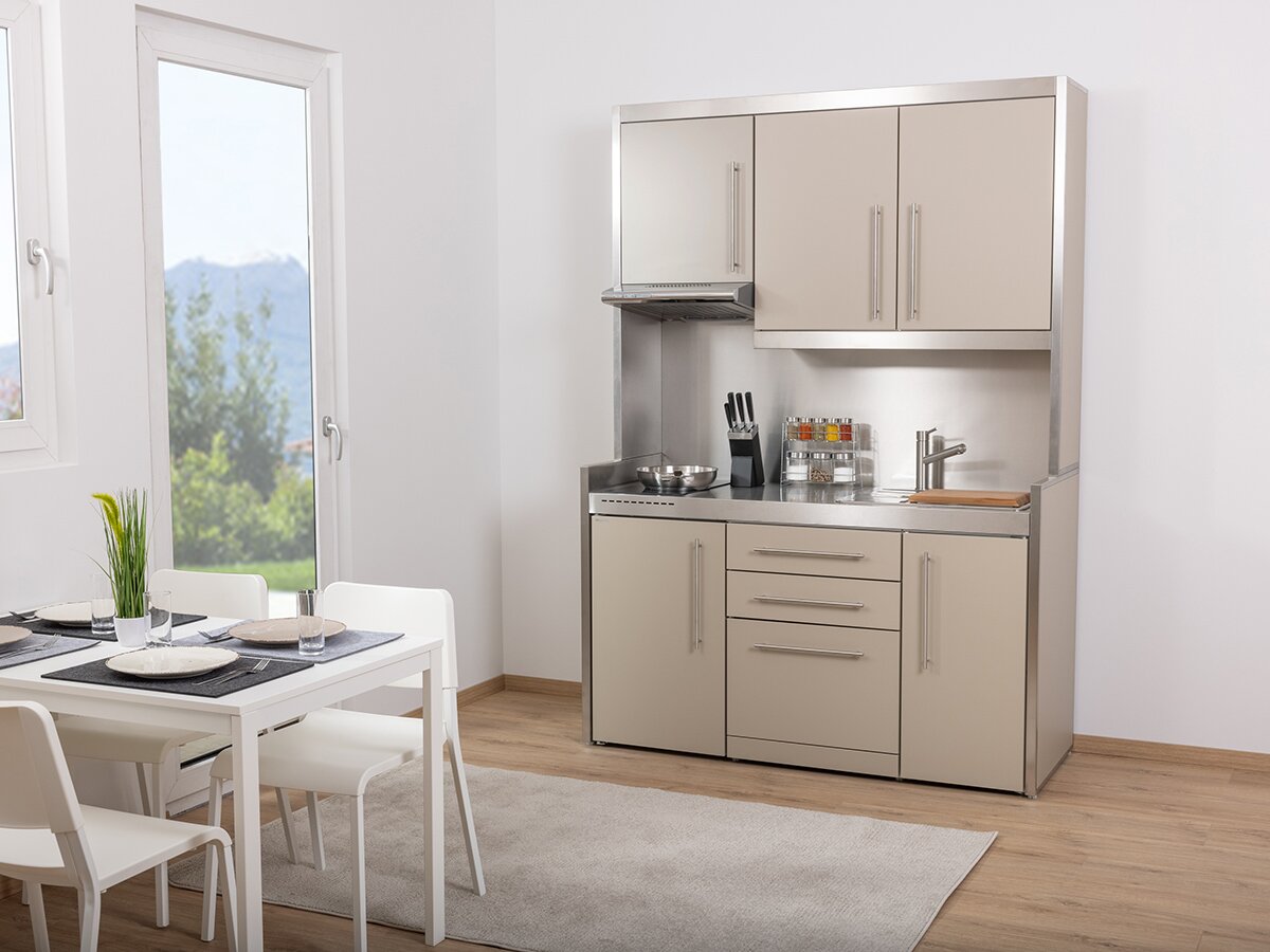 Emilia 150 - Studioline Küchenzeile mit Elektrogeräten 150cm